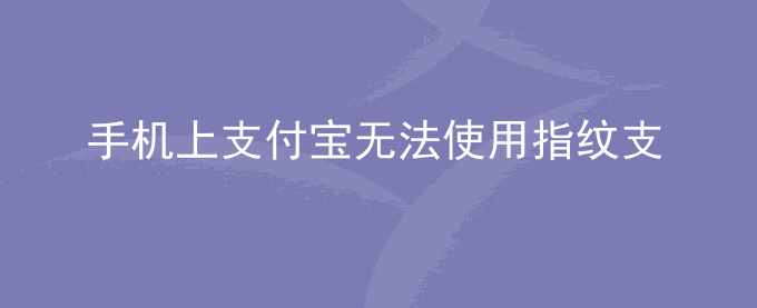 荣耀手机上支付宝无法使用指纹支付