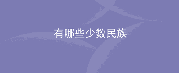 有哪些少数民族