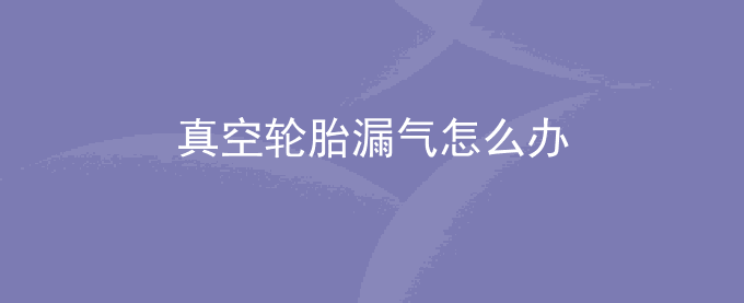 真空轮胎漏气怎么办