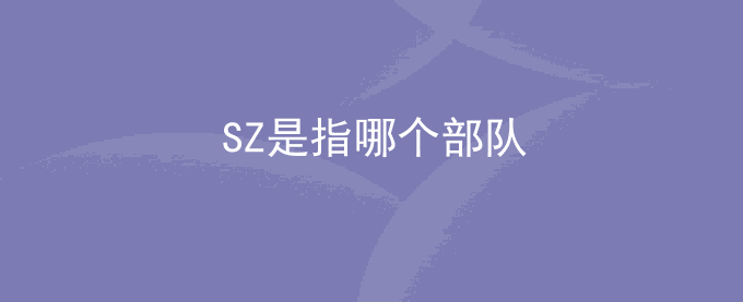 SZ是指哪个部队