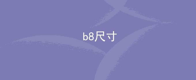 b8尺寸