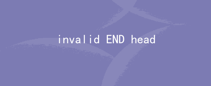 invalid END header (bad central directory offset) java错误解决方法