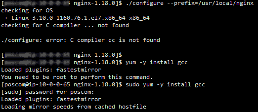 C compiler cc is not found 错误