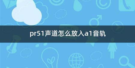 pr51声道如何放入a1音轨