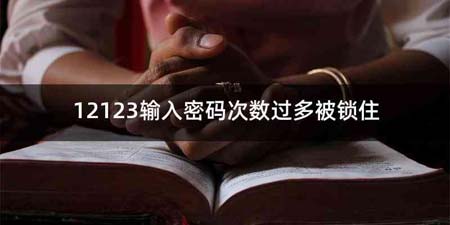 12123输入密码次数过多被锁住