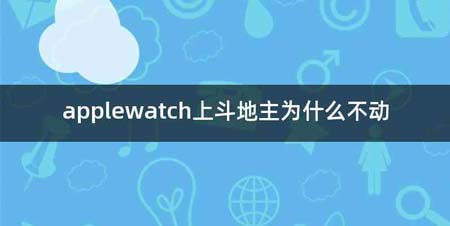 applewatch上斗地主为什么不动