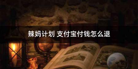 辣妈计划 支付宝付钱怎么退