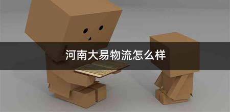 河南大易物流怎么样