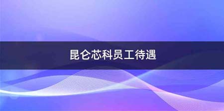 昆仑芯科员工待遇