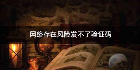 网络存在风险发不了验证码