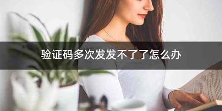 验证码多次发发不了了怎么办