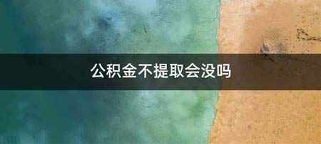 公积金不提取会没吗