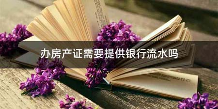 办房产证需要提供银行流水吗