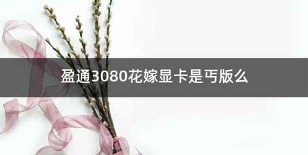 盈通3080花嫁显卡是丐版么