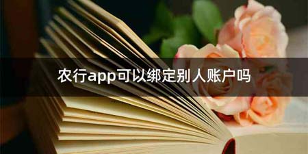 农行app可以绑定别人账户吗