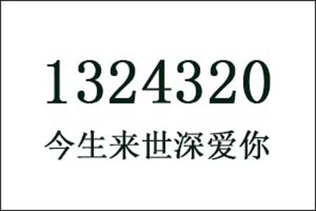 1324320数字是表示什么意