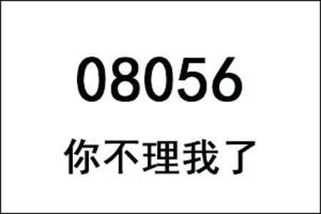 08056数字是表示什么意思网络用语