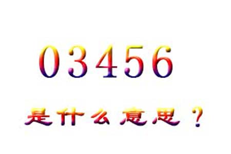 03456数字是表示什么意思网络用语