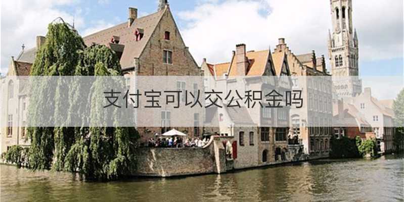 支付宝可以交公积金吗