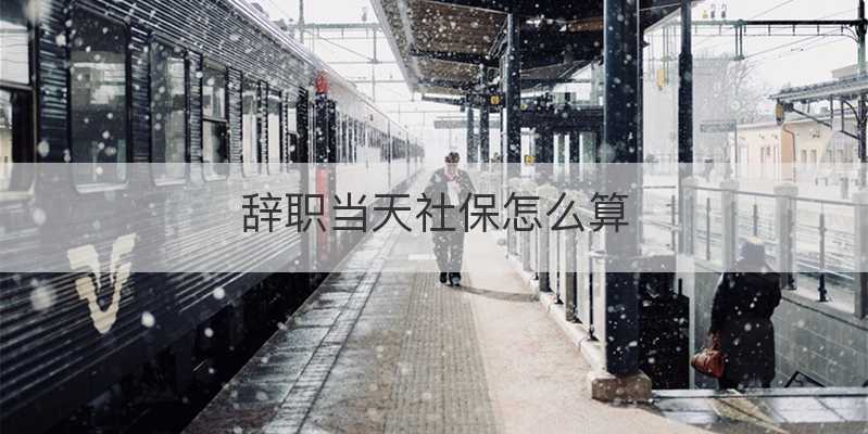 辞职当天社保怎么算