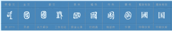 国的繁体字怎么写的